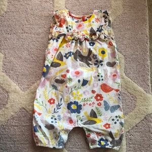 Baby Boden 18-24m. Romper white with floral